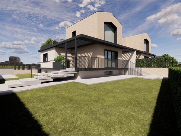 Villetta indipendente abbinata – Nuova costruzione al grezzo